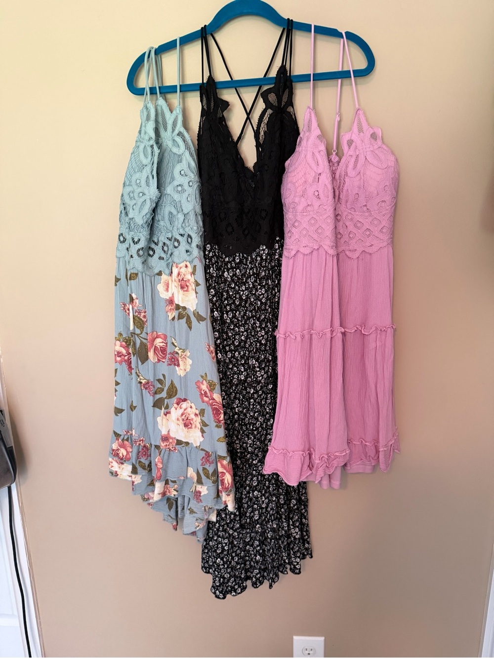 Rue21 Black, Blue, and Pink Lace Dresses (All 3)